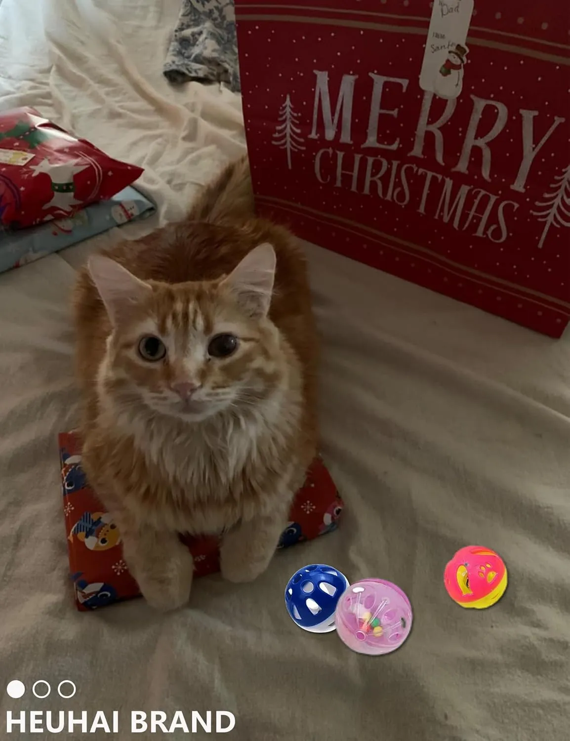 15-Piece Toy Set with Jingle Balls, Mouse & Fuzzy Balls  for Play, Exercise, and Interactive Fun (1.5'' - 2.2'', Cat Toys Mega Set)