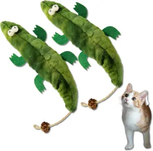 2Pacs Catnip Toy for Indoor Cat - Soft Cat Toy - Natural Interactive Catnip Cat Kicker - Cute Cat Stuff - Cat nip Toys - Catnip for Cats, green