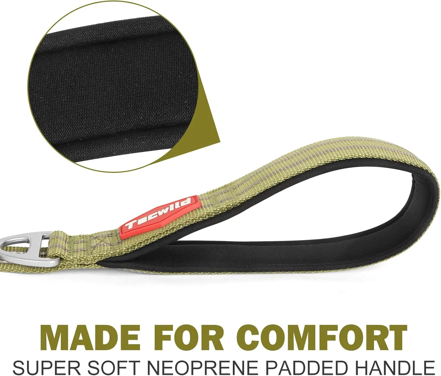 Adjustable Dog Leash with Soft Padded Handle, Reflective Long Lead for All Breeds Dogs, Heavy Duty Long Line Leash for Dog Walking and Training (Green-M)