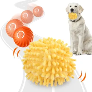 BABORUI Interactive Dog Toys, Electric Dog Ball Toy with Cover, Automatic Dog Toys to Keep Them Busy, Moving Dog Enrichment Toys for Small/Medium/Large Dogs (Large Orange)