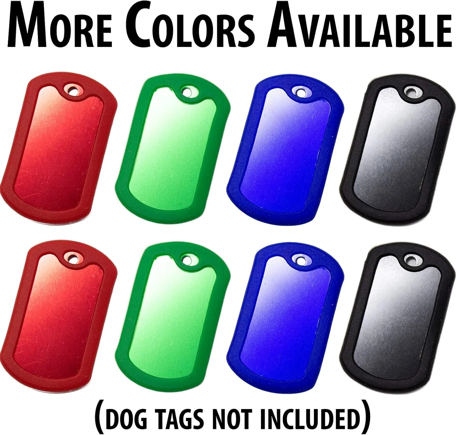 Bulk Military GI Dog Tag Silencer Rubber Silicone Cover, Red, 25 pc