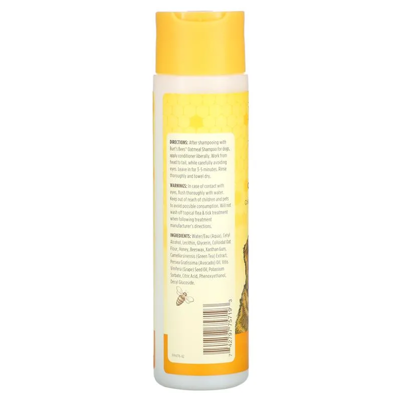Burt's Bees Oatmeal Conditioner for Dogs with Colloidal Oat Flour & Honey, 10oz