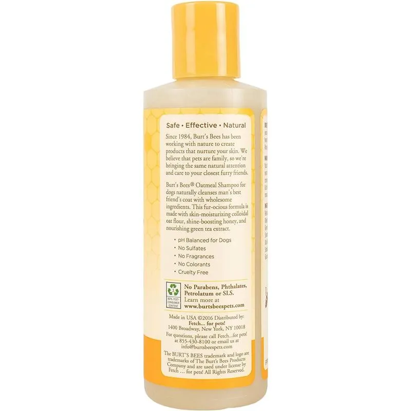 Burt's Bees Oatmeal Dog Shampoo with Colloidal Oat Flour and Honey