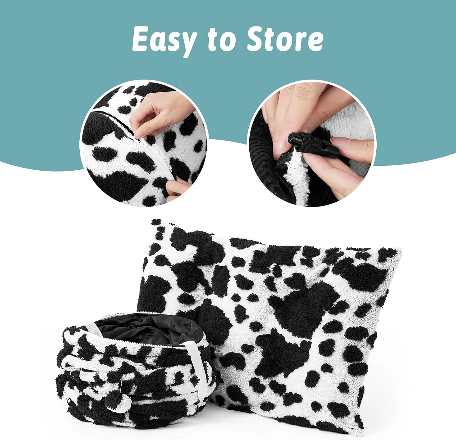 Cat Tunnel Bed for Indoor Cats, Foldable Cute Cat Donut Tunnel with Washable Cushion, Kitten Toys for Indoor Cats Puppy/Rabbit, Black