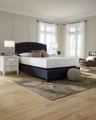 Chime 12 Inch Memory Foam King Mattress in a Box with Head-Foot Model Better King Adjustable Base