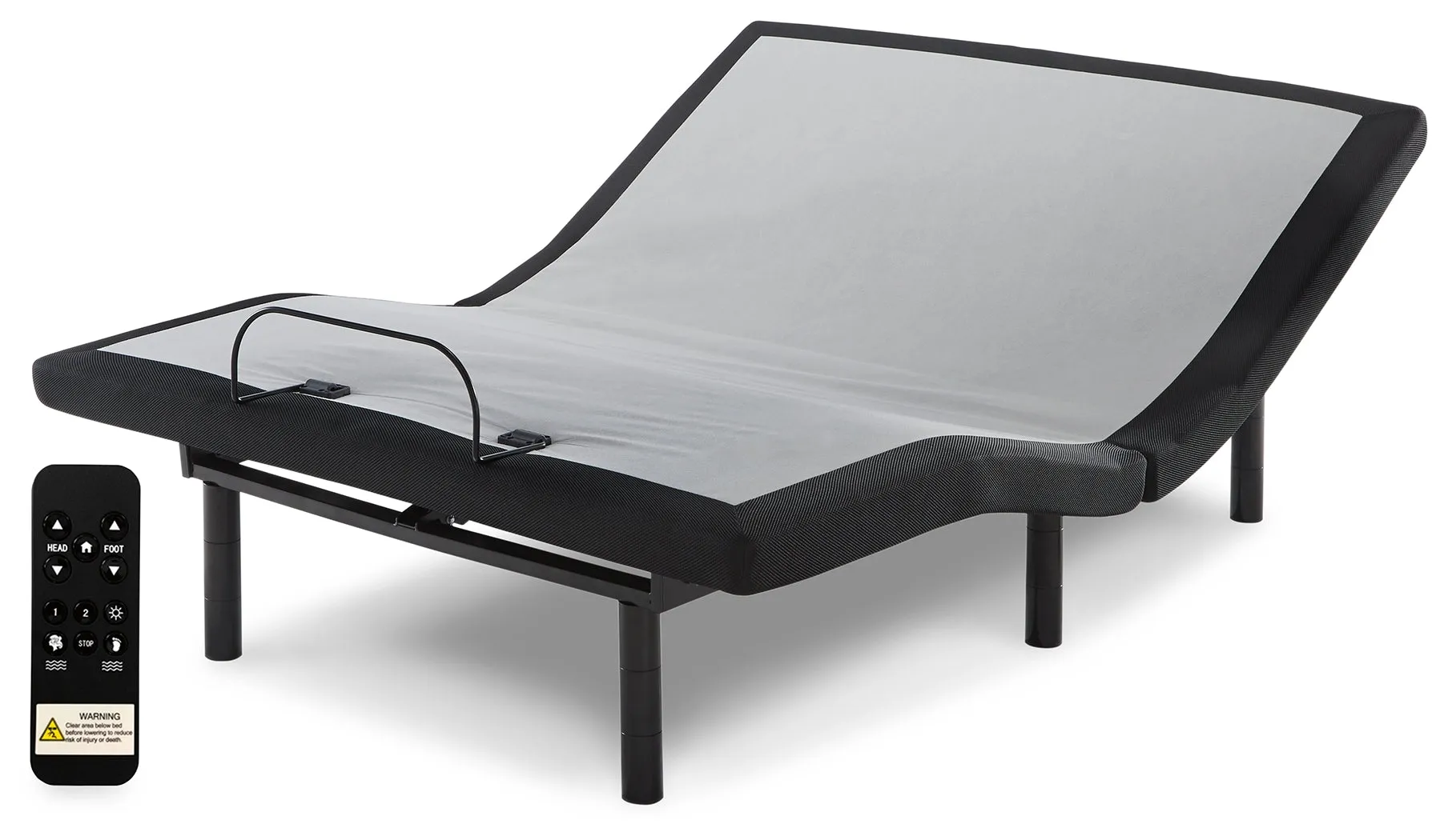 Chime 12 Inch Memory Foam King Mattress in a Box with Head-Foot Model Better King Adjustable Base