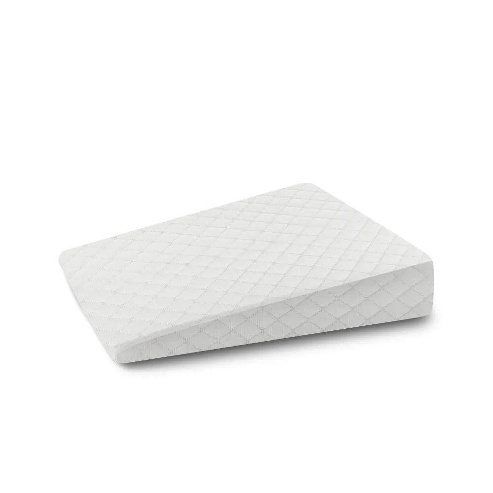 Cotton Home Smooth Wedge Memory Foam Pillow Anti-stress Fabric White