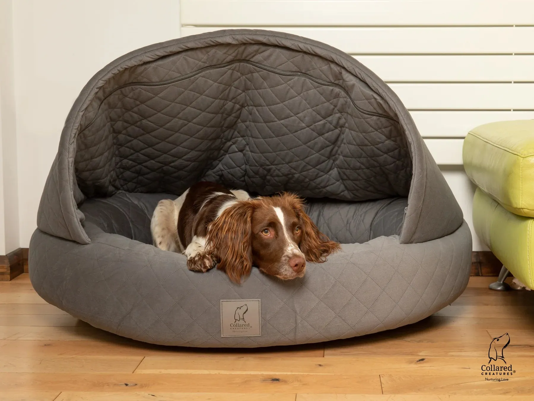 Deluxe Cocoon Quilted Hood Velour Bed