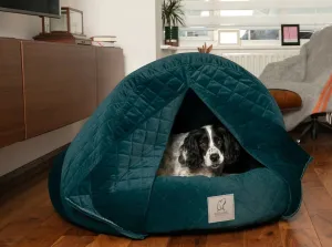 Deluxe Cocoon Quilted Hood Velour Bed