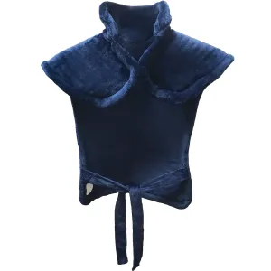 Dr Relief by SUNAID Extra Large Full Back Shoulders and Neck Heating Pad 24" x 33" Fast Heating Wrap with Auto Shut Off for Back, Neck and Shoulder, Abdomen, Waist Pain Relief, Dry/Moist Option (Navy)