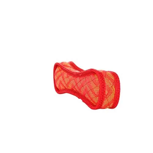 DuraForce Bone ZigZag Dog Toy, Red-Red