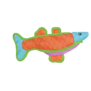 DuraForce Fish Dog Toy, Blue Orange Pink