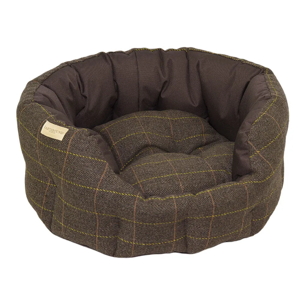 Earthbound Dog Beds Waterproof Tweed L