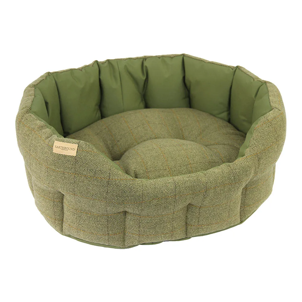 Earthbound Dog Beds Waterproof Tweed L