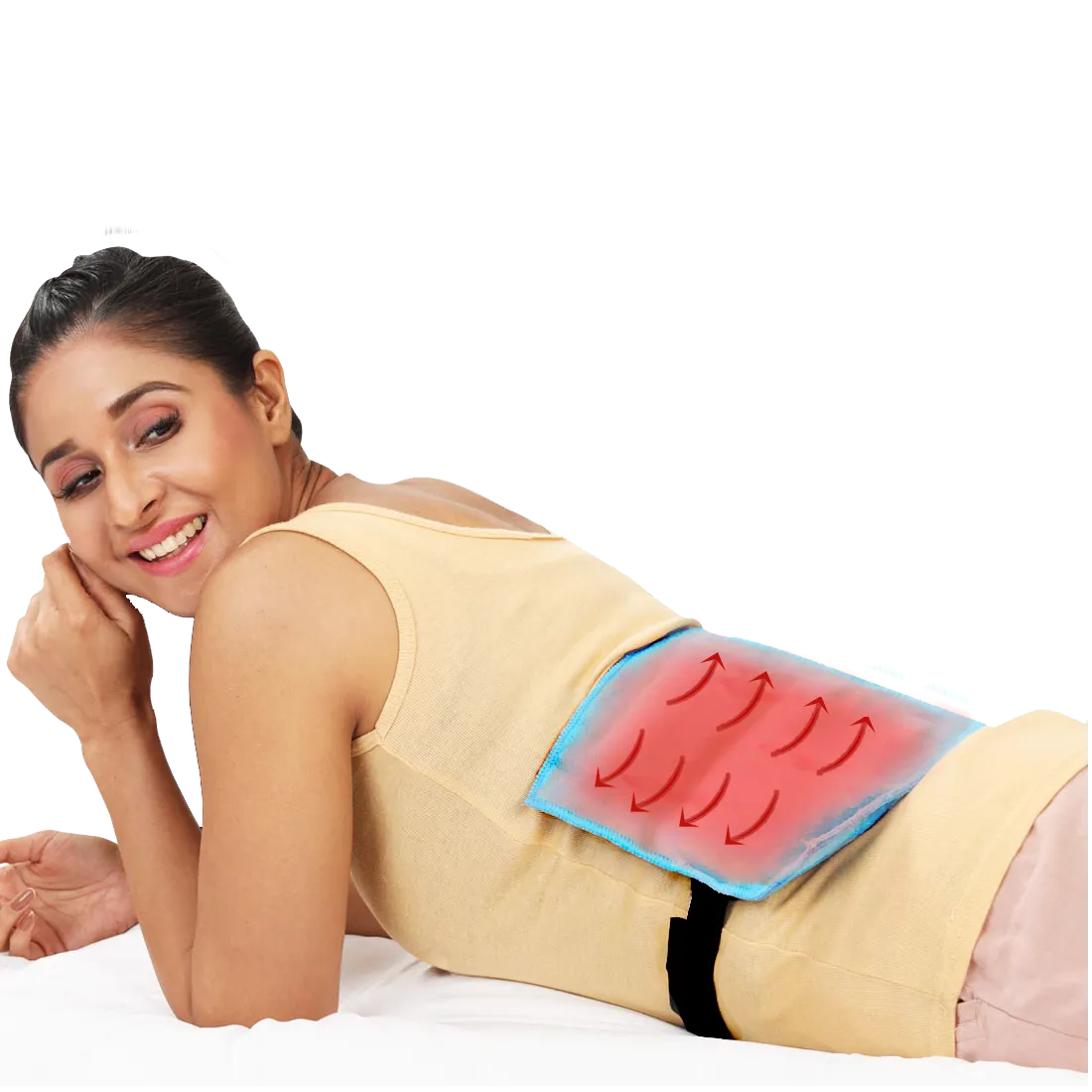 Electric Heating Pad (Size : Regular, 25cm X 20cm) for Period Cramps Back Pain Relief with Velcro Strap Handsfree Use Multipurpose for Back, Shoulder & Legs Pain Relief with Adjustable Temperature JSB H03