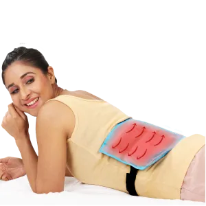 Electric Heating Pad (Size : Regular, 25cm X 20cm) for Period Cramps Back Pain Relief with Velcro Strap Handsfree Use Multipurpose for Back, Shoulder & Legs Pain Relief with Adjustable Temperature JSB H03