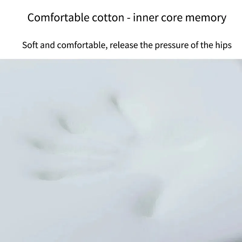 Ergonomic Memory Foam Seat Cushion – Hemorrhoid Relief and Prolonged Sitting Support for Office and Students