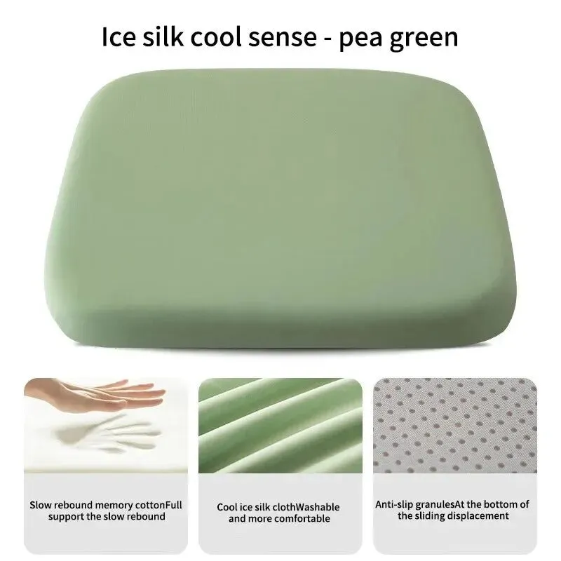 Ergonomic Memory Foam Seat Cushion – Hemorrhoid Relief and Prolonged Sitting Support for Office and Students
