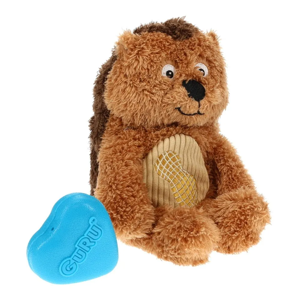 GURU Soft Scents Hedgehog Plush Peanut Scented Dog Toy Medium^^^
