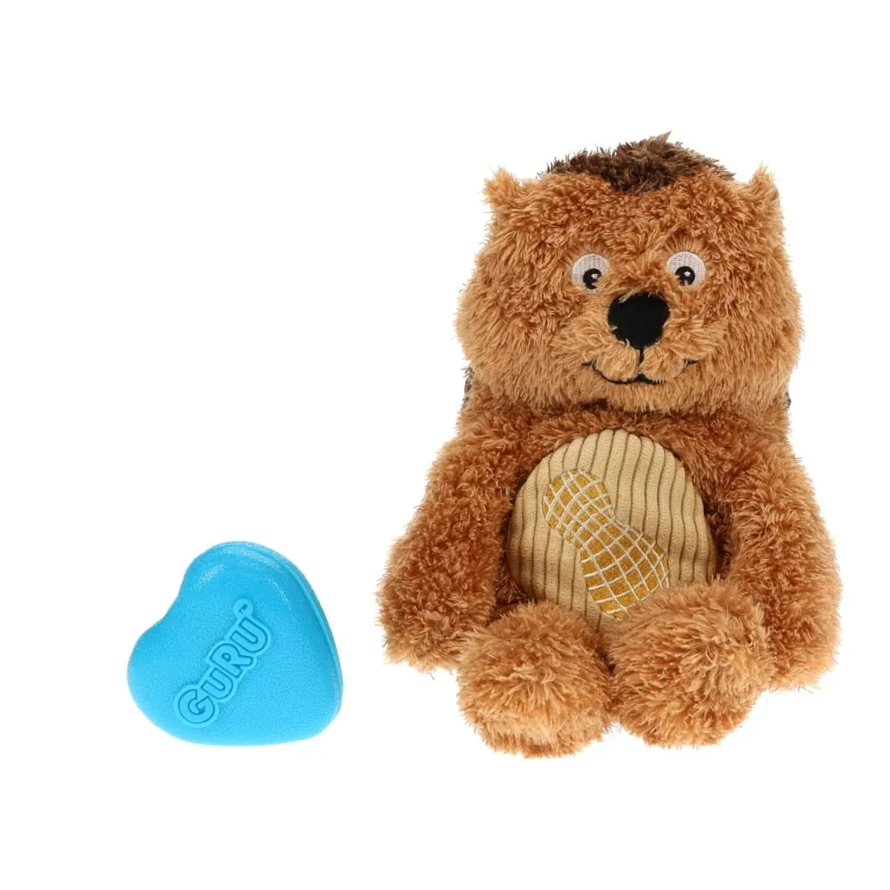 GURU Soft Scents Hedgehog Plush Peanut Scented Dog Toy Medium^^^