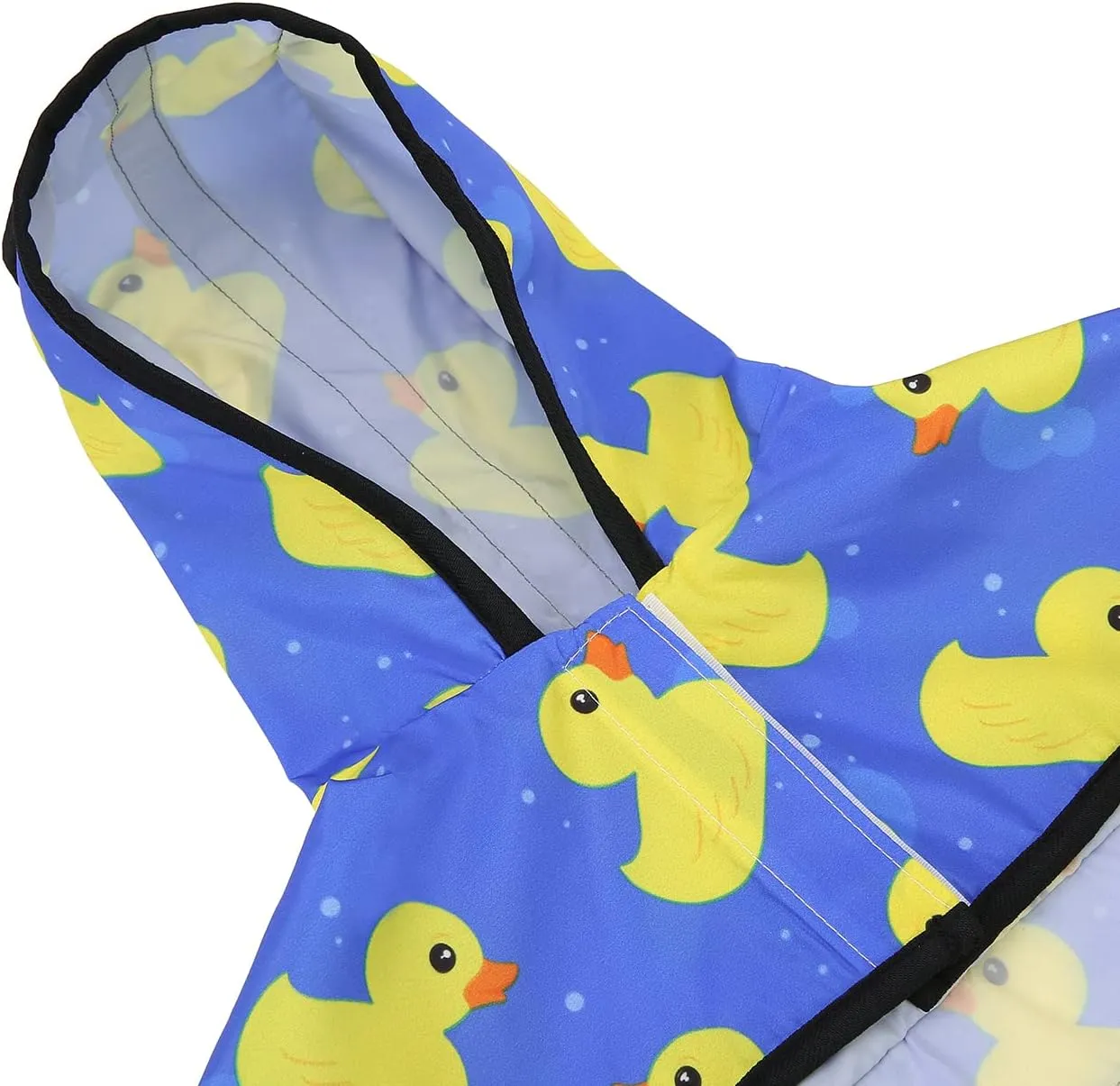 HDE Dog Raincoat Hooded Slicker Poncho for Small to X-Large Dogs and Puppies Rubber Ducks - M