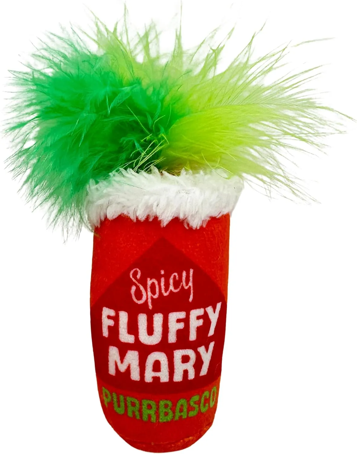 Huxley & Kent Plush Cat Toy - Fluffy Mary - Snack Attack Strong Catnip and Crinkle Filled Cat Toy - Kittybelles