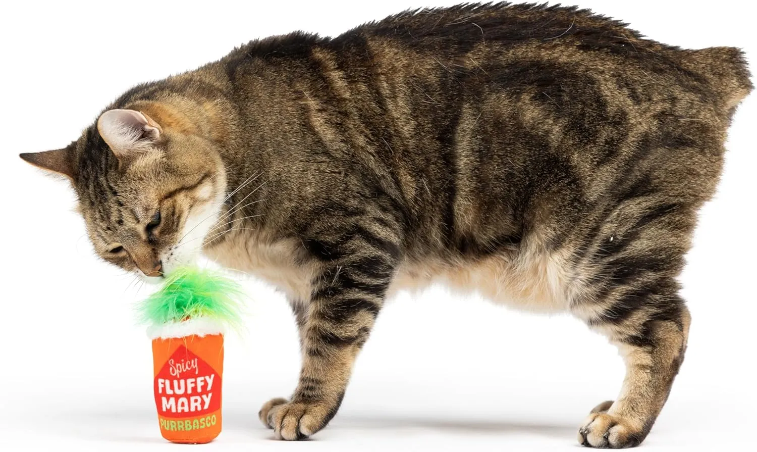 Huxley & Kent Plush Cat Toy - Fluffy Mary - Snack Attack Strong Catnip and Crinkle Filled Cat Toy - Kittybelles