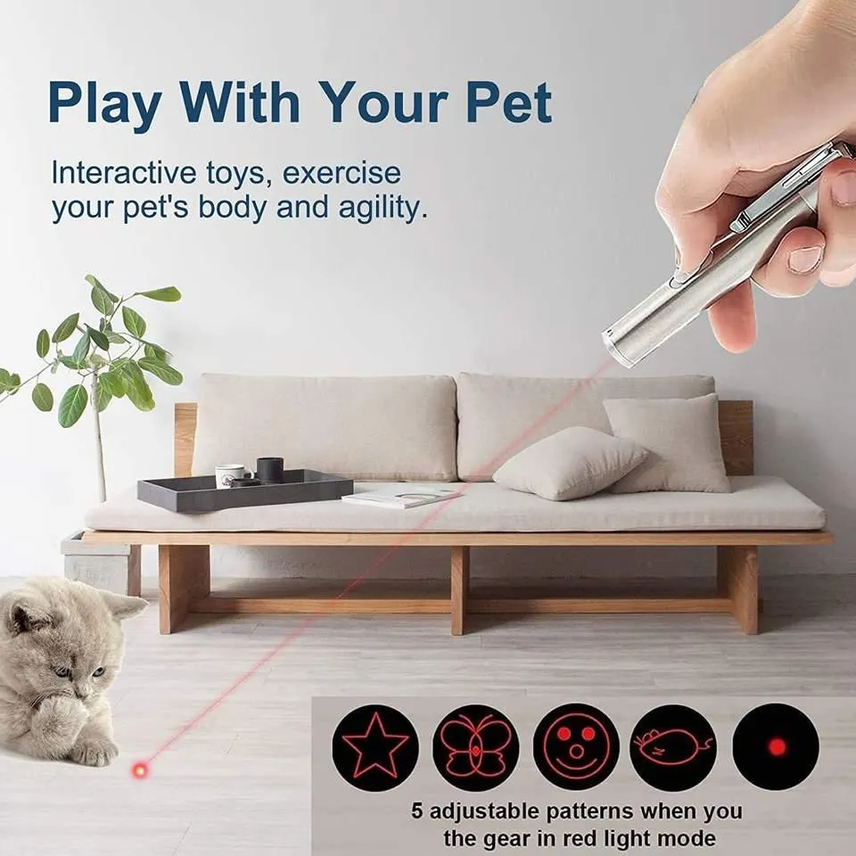 Interactive Laser Toy for Cats, Dogs and Pets Halpix Laser Toy