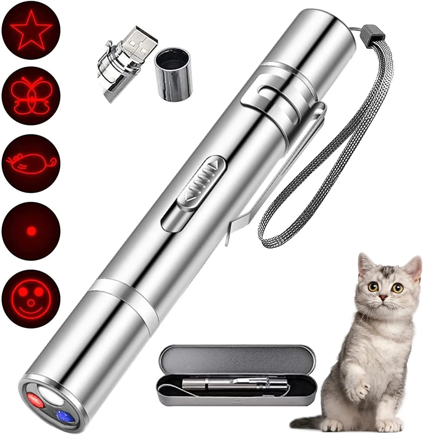 Interactive Laser Toy for Cats, Dogs and Pets Halpix Laser Toy