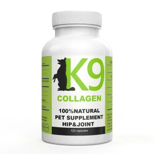 K9 COLLAGEN Hip & Joint Supplement for Dogs - Pure Collagen Dog Supplement -120 Capsules