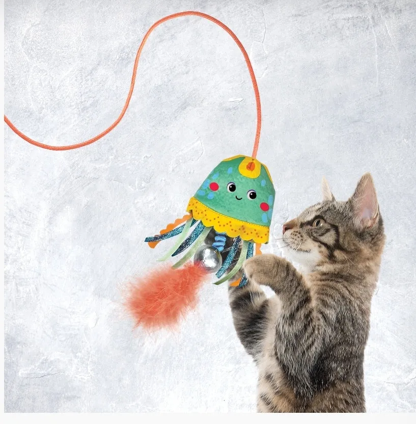 KONG Jellyfish Teaser Cat Toy – Interactive Play for Active Cats