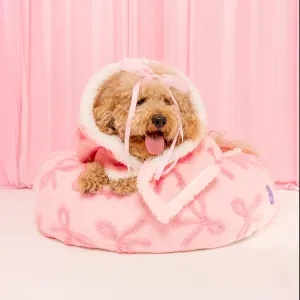 Lesure Donut Small Dog Bed with Waterproof Puppy Blanket for Small Dogs