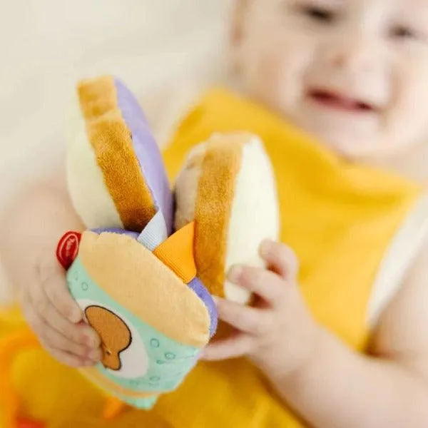Melissa & Doug PB&J Take-Along Baby Toy (Peanut Butter & Jelly)