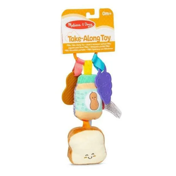 Melissa & Doug PB&J Take-Along Baby Toy (Peanut Butter & Jelly)