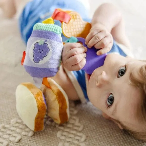 Melissa & Doug PB&J Take-Along Baby Toy (Peanut Butter & Jelly)