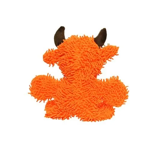 Mighty Microfiber Ball Med Bull Orange Dog Toy