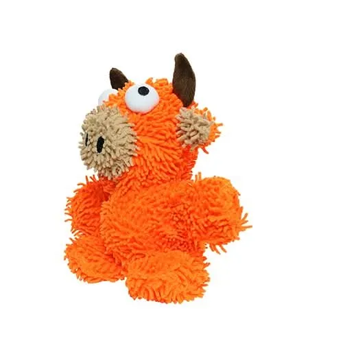 Mighty Microfiber Ball Med Bull Orange Dog Toy