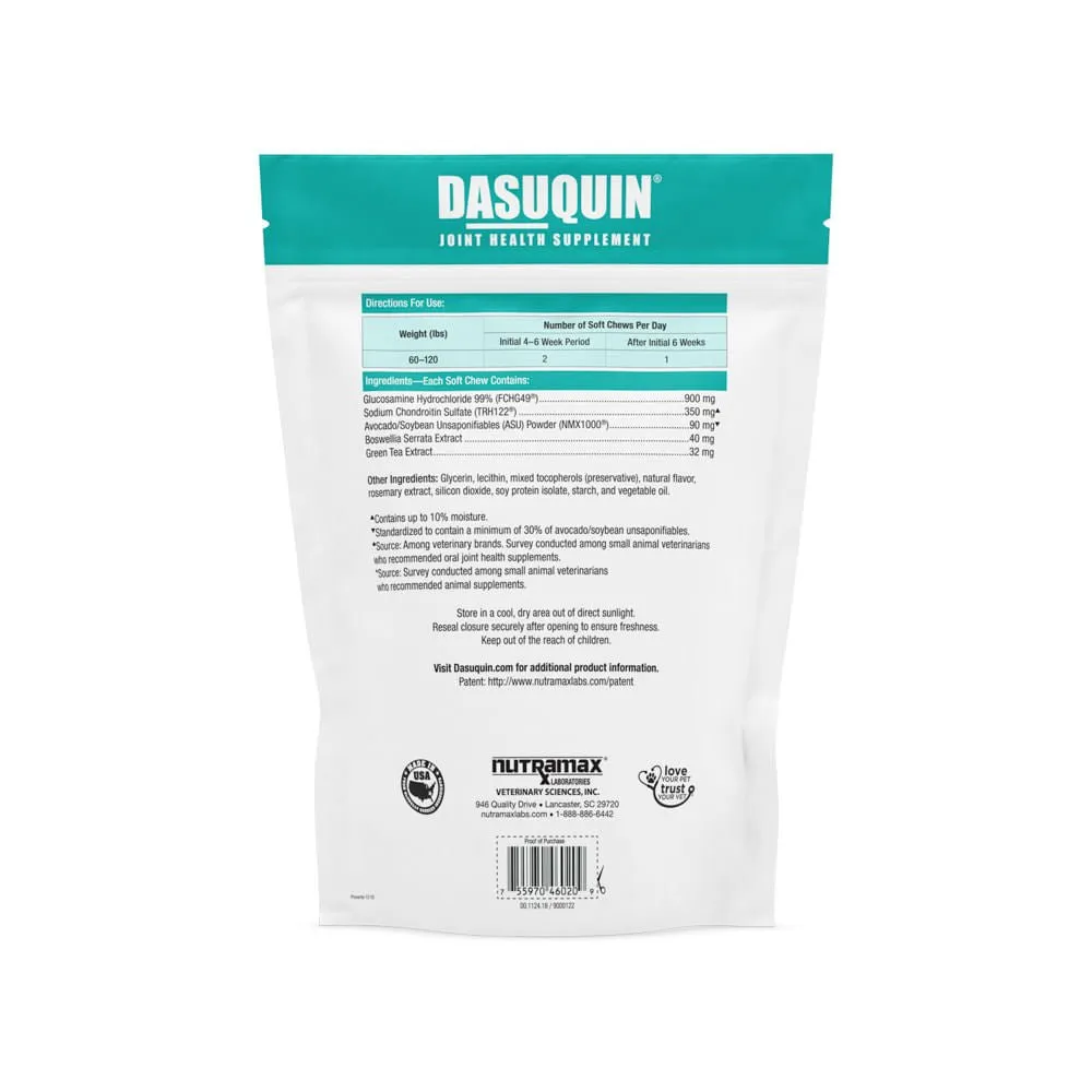 Nutramax Dasuquin for Dogs, Joint Health Supplement, Glucosamine, Chondroitin, ASU and More, Soft Chews