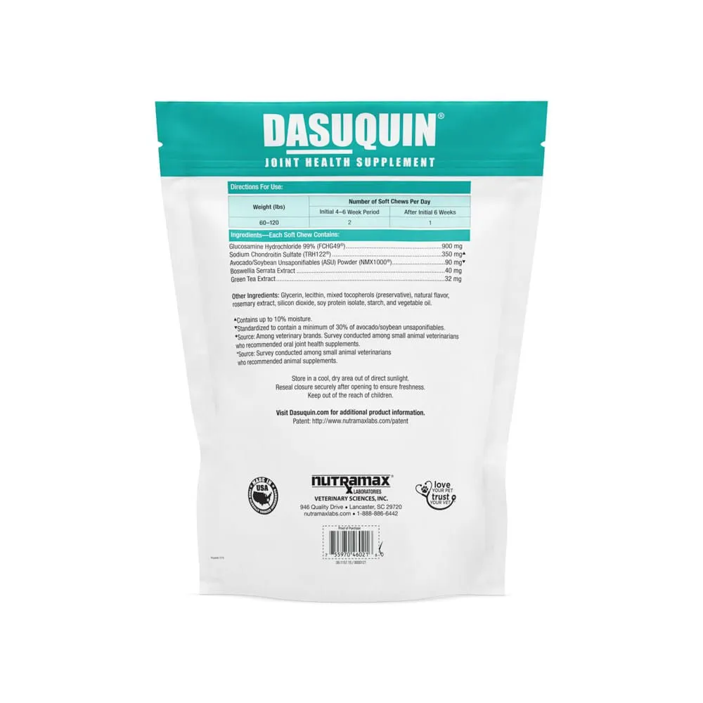 Nutramax Dasuquin for Dogs, Joint Health Supplement, Glucosamine, Chondroitin, ASU and More, Soft Chews