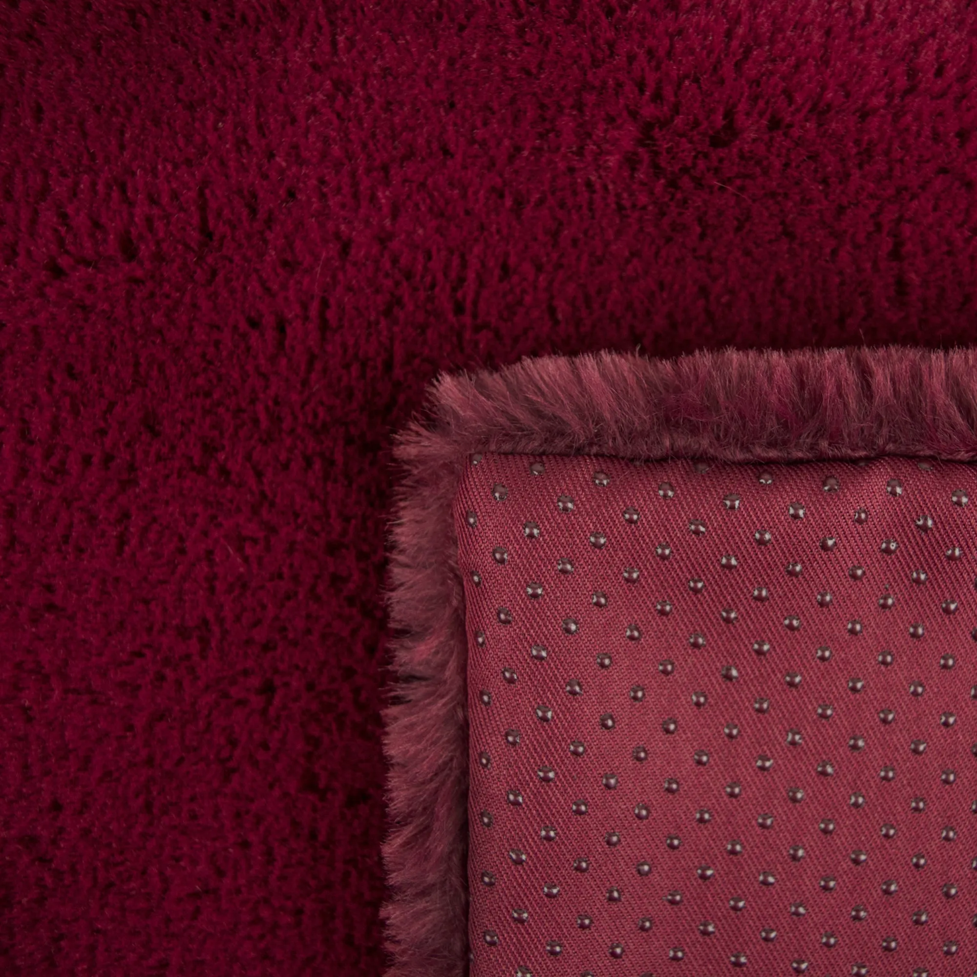 Pet Crate Liner, Faux Fur, Cranberry, X-Large - 22x36"