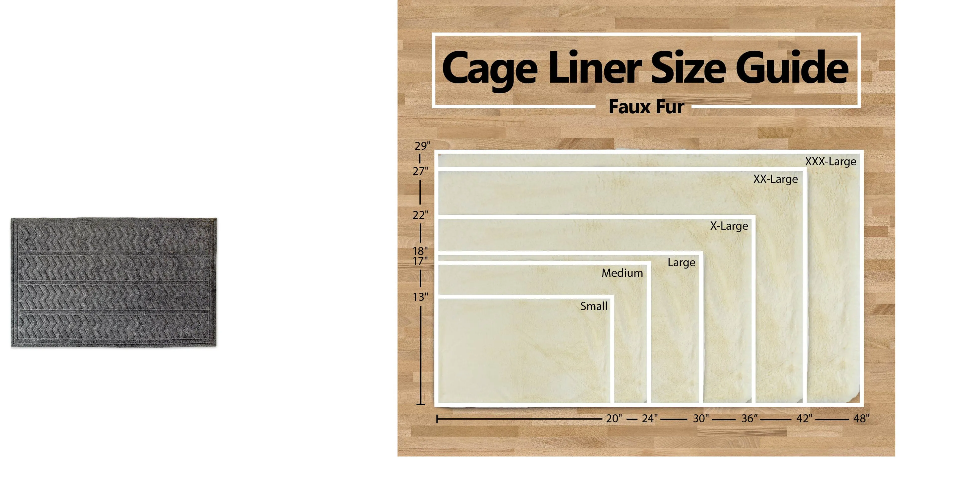 Pet Crate Liner, Faux Fur, Cranberry, X-Large - 22x36"