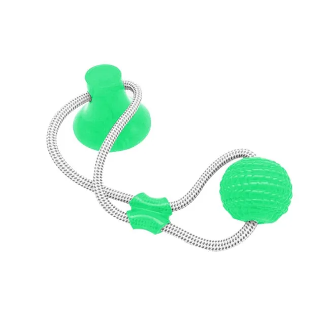 Pet dog toys Interactive Suction Cup Push TPR Ball Toys Elastic Ropes Pet Tooth Cleaning Chewing Playing IQ dog accessories