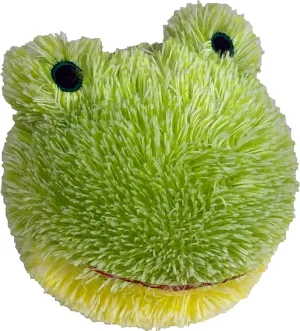 Pet Lou,Dog 4 Inch Ez Squeaky Frog, Small, Green for Small Breeds