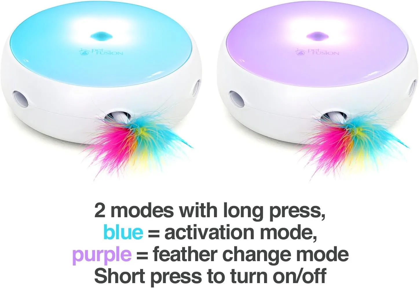 PetFusion Ambush Interactive Cat Toys for Indoor/Outdoor Activity - New & Improved Cat Feather Toys Replacement Feathers Available 12 Month Warranty