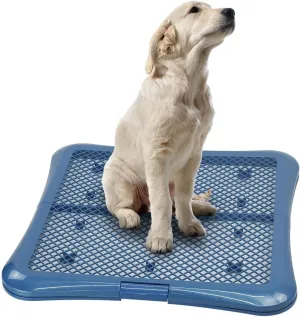 petphabet Training Pad Holder Floor Protection Dog Pad Holder Mesh Training Tray (L-24"x24")