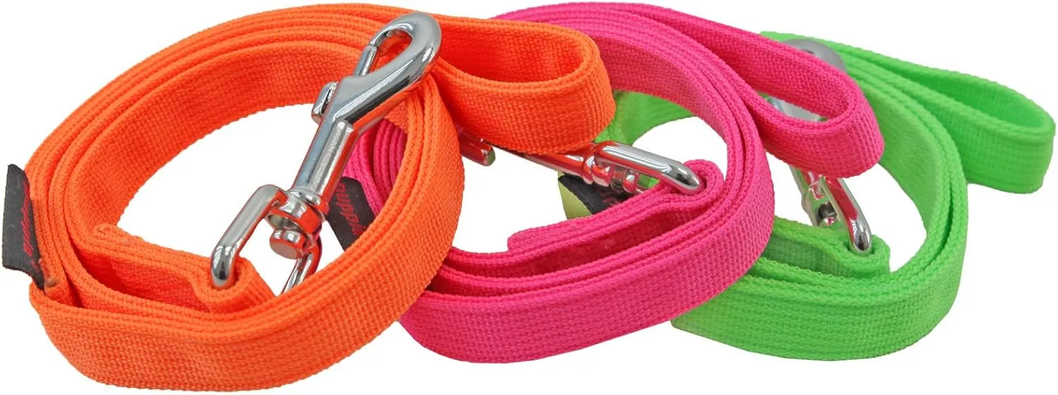 Puppia Authentic Neon Lead, Pink, Medium