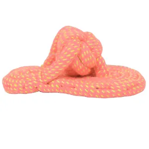 Sandal Shaped Hand Made, Durable Rope Chew Toy for Dogs & Cats (Orange)(13cm)