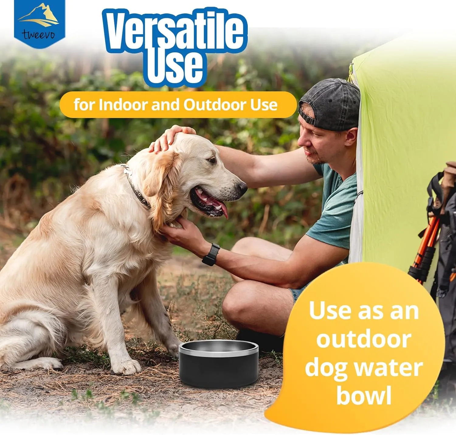 Stainless Steel Dog Bowl with 2 Rubber Balls, Durable Non-Slip Dog Bowl, Insulated Dog Food or Water Bowl for Pet Feeding (42 oz, Gray)