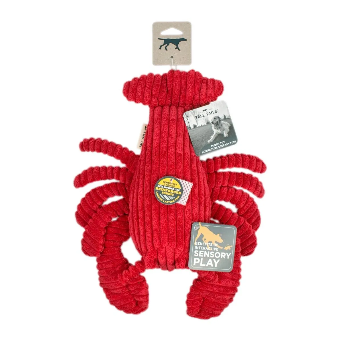 Tall Tails Dog Toy Crunch Lobster