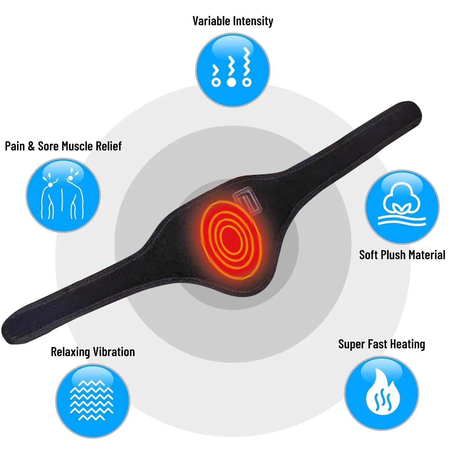 TRAKK Heating Pad Wrap Belt for Neck- Compress Therapy